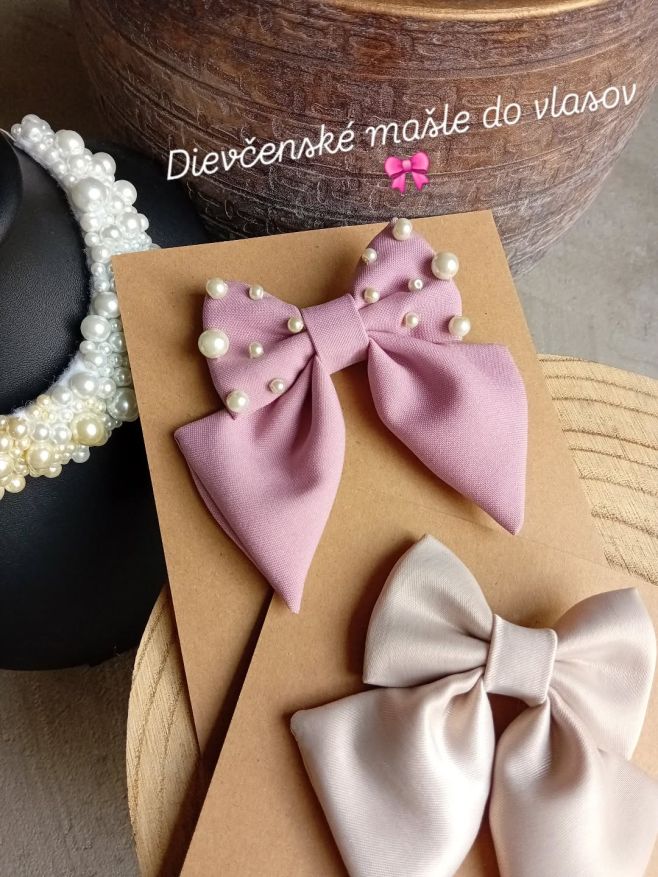 🎀 Dievčenské mašle do vlasov 🎀 www.bowtiemartiny.sk